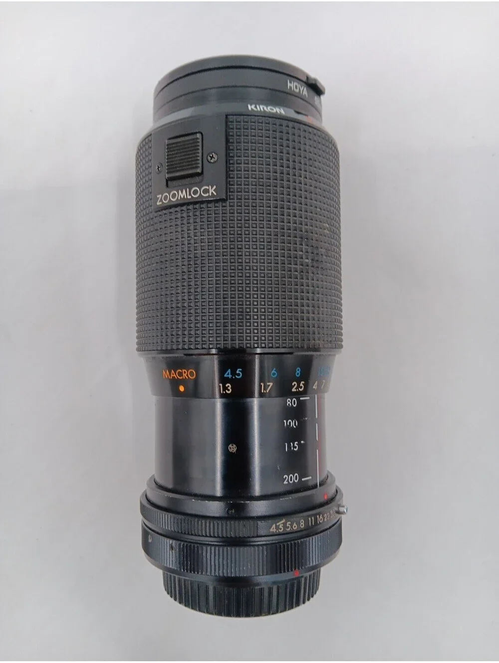 Kiron  80-200mm f/4.5 Camera Lens Black Macro 1:4 Kino Precision Zoom Lock